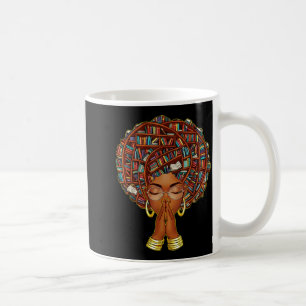 Monat der schwarzen Geschichte Afro Buchliebhaber Kaffeetasse