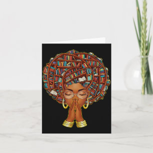 Monat der schwarzen Geschichte Afro Buchliebhaber  Karte
