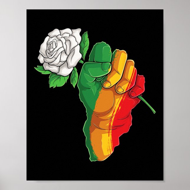 Monat der schwarzen Geschichte Afroamerikanischer  Poster (Vorne)