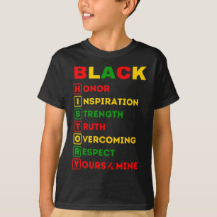 Monat der schwarzen Geschichte Afroamerikanischer T-Shirt