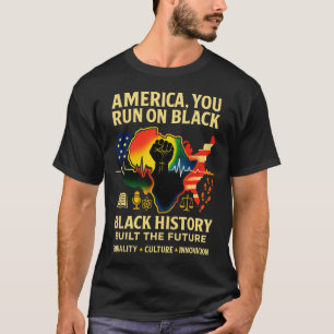 Monat der schwarzen Geschichte Amerikanisch-afrika T-Shirt