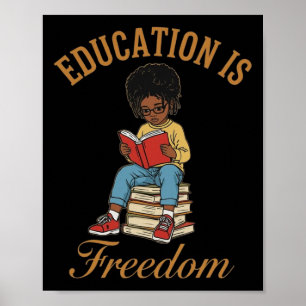Monat der Schwarzen Geschichte Bildung Freiheit Bü Poster