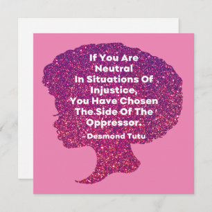 Monat der Schwarzen Geschichte - Desmond Tutu Einladung