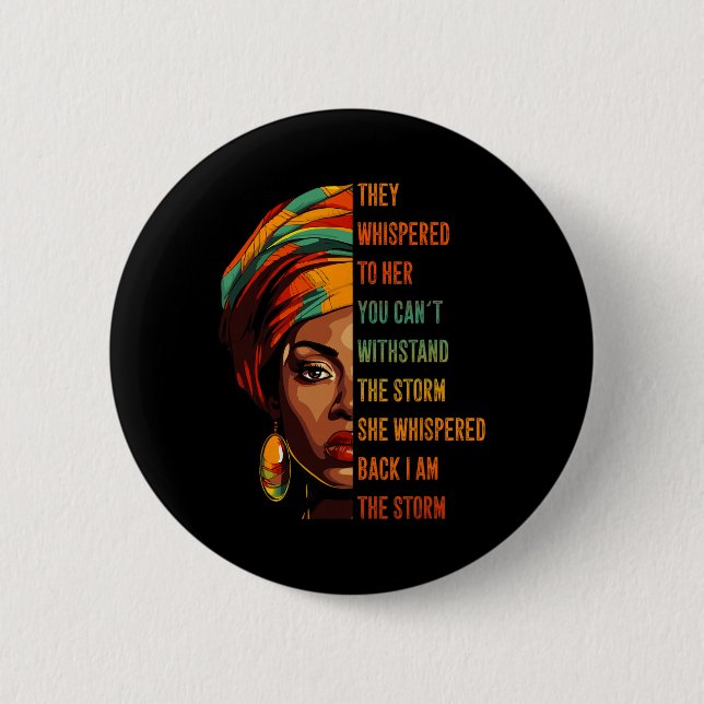 Monat der schwarzen Geschichte Erbe Kultur Afroame Button (Vorderseite)