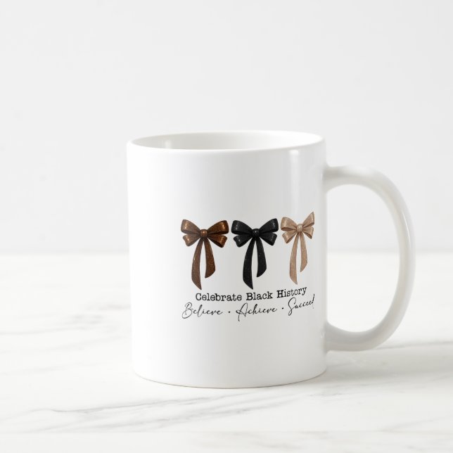 Monat der schwarzen Geschichte Glaube Erreiche Erf Kaffeetasse (Rechts)