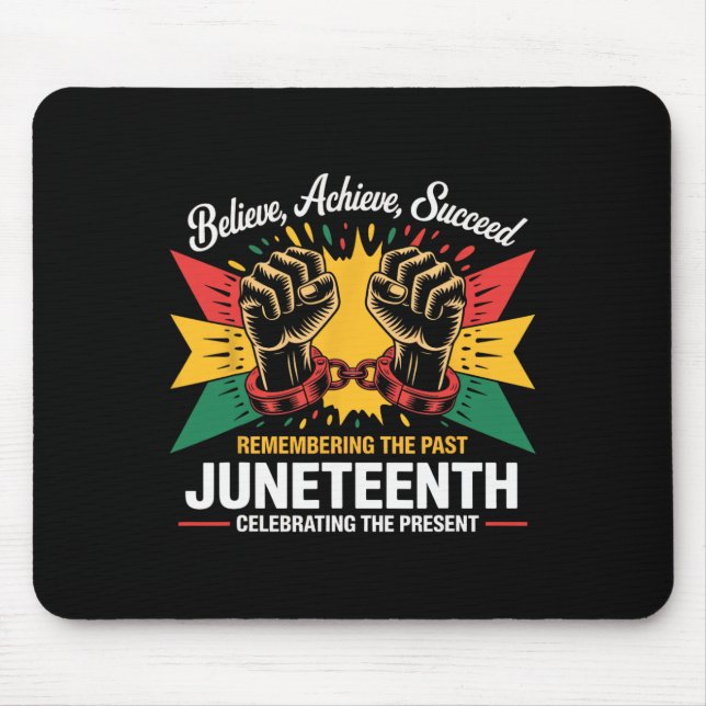 Monat der schwarzen Geschichte Glaube Erreiche Erf Mousepad (Vorne)