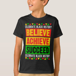Monat der Schwarzen Geschichte Glaube Erreiche Erf T-Shirt