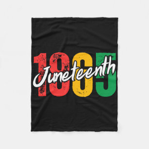 Monat der schwarzen Geschichte Juneteenth 1865 Afr Fleecedecke