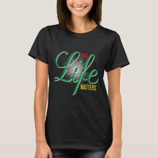 Monat der schwarzen Geschichte Leben zählt Schwarz T-Shirt