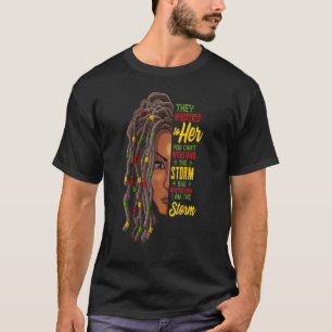 Monat der schwarzen Geschichte Lockige Haare Afrik T-Shirt