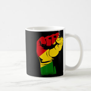 Monat der schwarzen Geschichte Mächtige Faust Afri Kaffeetasse