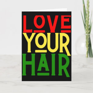 Monat der schwarzen Geschichte Melanin Liebe Famil Karte