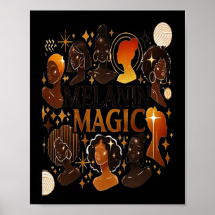 Monat der Schwarzen Geschichte - Melanin Magic Sti Poster