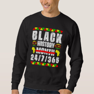 Monat der schwarzen Geschichte Melanin Stolz Afroa Sweatshirt