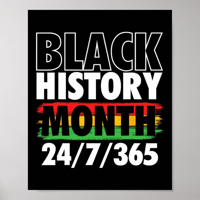 Monat der schwarzen Geschichte - Mlk-Tag afrikanis Poster (Vorne)