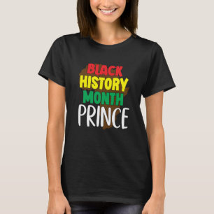 Monat der Schwarzen Geschichte Prinz Afroamerikani T-Shirt