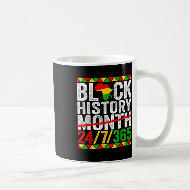 Monat der schwarzen Geschichte Probleme der schwar Kaffeetasse (Rechts)