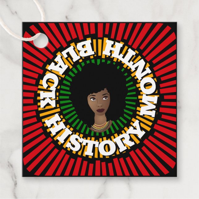 Monat der schwarzen Geschichte, Sonnenstrahlen, sc Geschenkanhänger (Vorderseite)