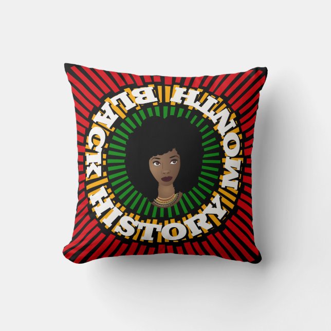 Monat der schwarzen Geschichte, Sonnenstrahlen, sc Kissen (Vorderseite)