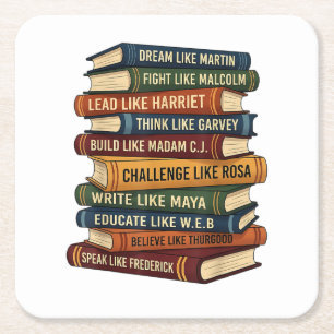 Monat-der-Schwarzen-Geschichte-Traum Rechteckiger Pappuntersetzer