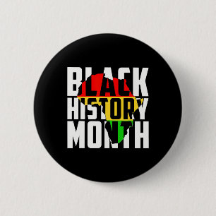 Monat der schwarzen Geschichte Vintage Melanin Sto Button