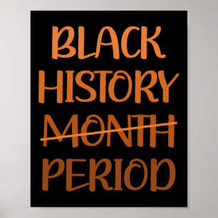 Monat der schwarzen Geschichte Zeitraum Afroamerik Poster