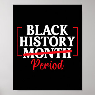 Monat der schwarzen Geschichte Zeitraum Afroamerik Poster
