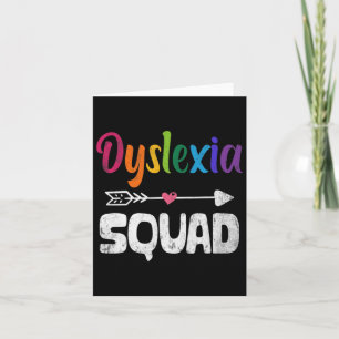 Monat der Sensibilisierung Dyslexie Lehrer Therapi Karte