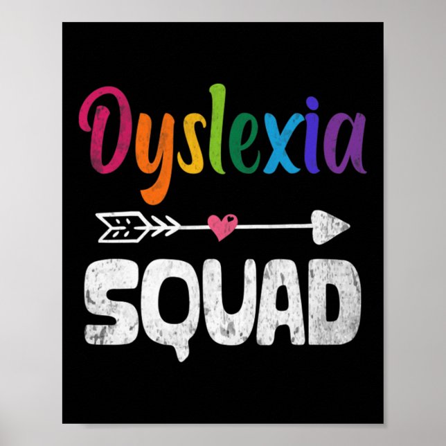 Monat der Sensibilisierung Dyslexie Lehrer Therapi Poster (Vorne)
