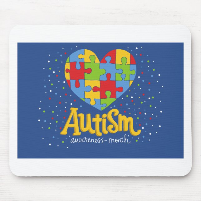 Monat der Sensibilisierung für Autismus Mousepad (Vorne)