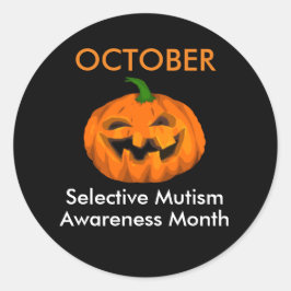 Monat der Sensibilisierung Runder Aufkleber