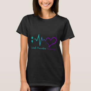 Monat der Suizidpräventionsaufklärung Semikolon He T-Shirt