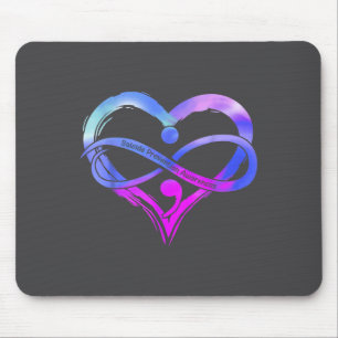 Monat der Suizidpräventionsaufklärung Teal Lila Ba Mousepad