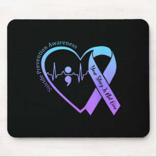 Monat der Suizidpräventionsaufklärung Teal Lila Mousepad