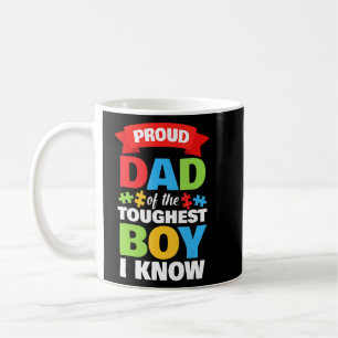 Monat des Autismus Mens Proud Autismus Vater Son Kaffeetasse