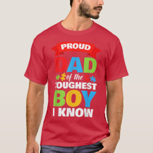 Monat des Autismus Mens Proud Autismus Vater Son T-Shirt