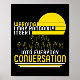 Monat des Bewusstseins Asl Randomly Einfügen Liebe Poster