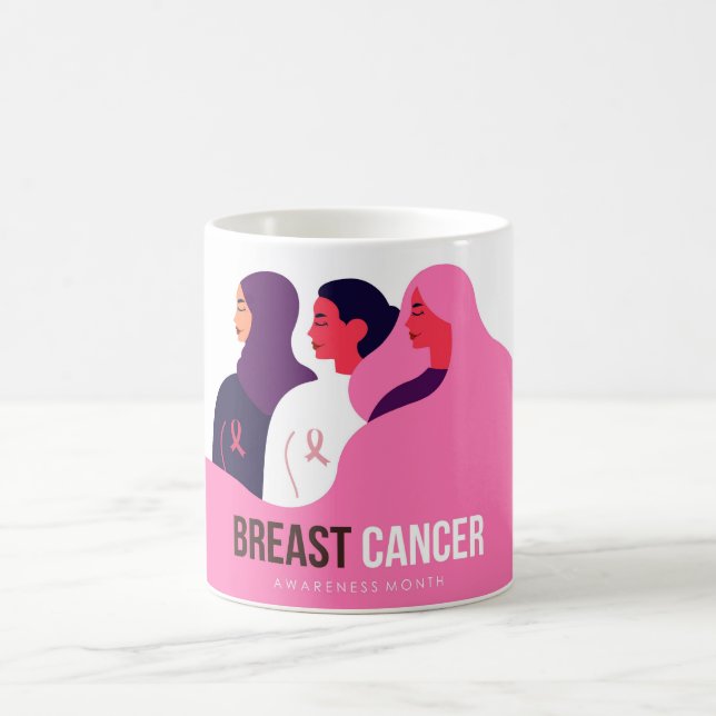 Monat des Brustkrebs Kaffeetasse (Mittel)