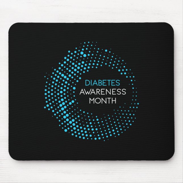 Monat des Gewahrsams bei T1- und T2-Diabetika Mousepad (Vorne)