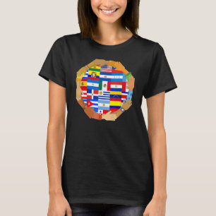 Monat des hispanischen Kulturerbes - Flagge aller T-Shirt