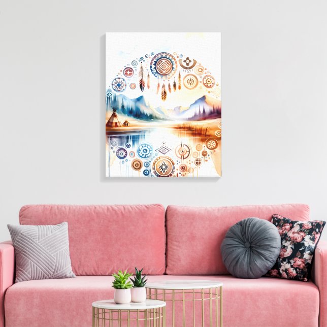 Monat des indianischen Erbes Leinwanddruck (Insitu (Wohnzimmer))