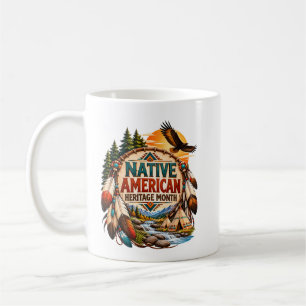 Monat des indianischen Erbes Naturdesign Kaffeetasse