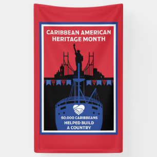 Monat des karibischen Amerikanischen Kulturerbes Banner