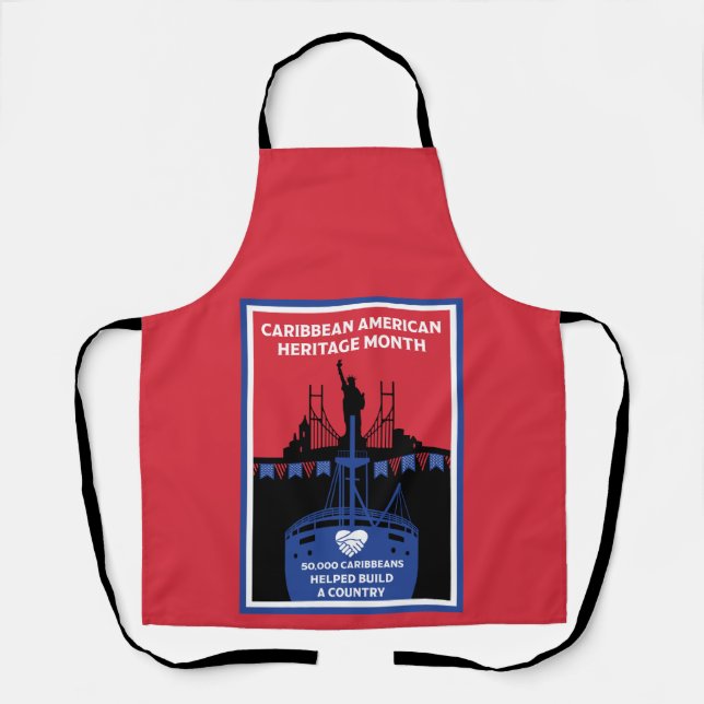 Monat des karibischen Amerikanischen Kulturerbes Schürze (Vorderseite)