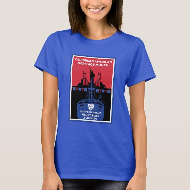 Monat des karibischen Amerikanischen Kulturerbes T-Shirt (Vorderseite)