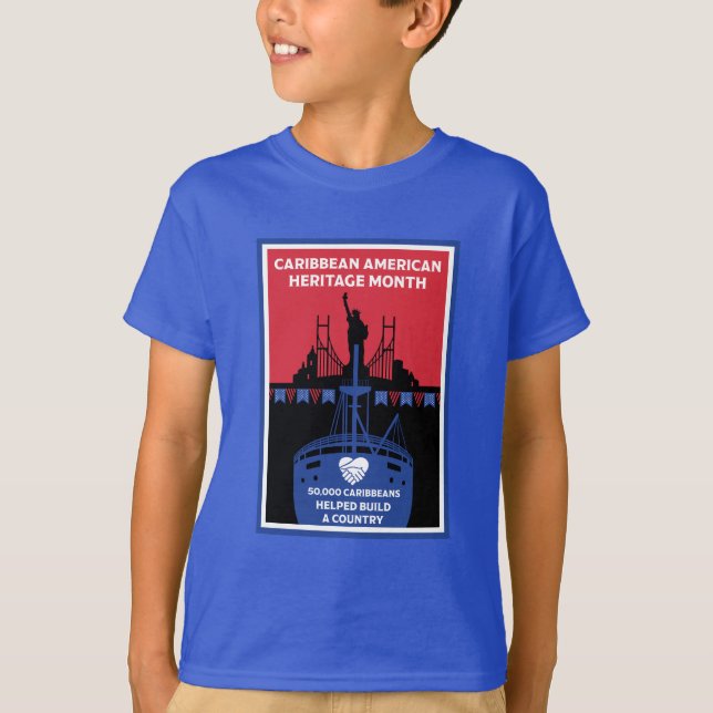 Monat des karibischen Amerikanischen Kulturerbes T-Shirt (Vorderseite)