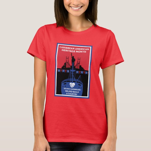 Monat des karibischen Amerikanischen Kulturerbes T-Shirt (Vorderseite)