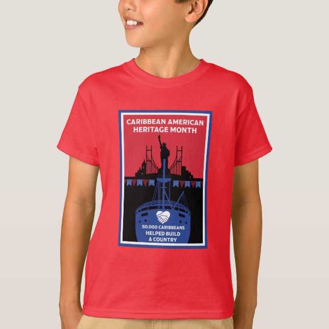 Monat des karibischen Amerikanischen Kulturerbes T-Shirt (Vorderseite)