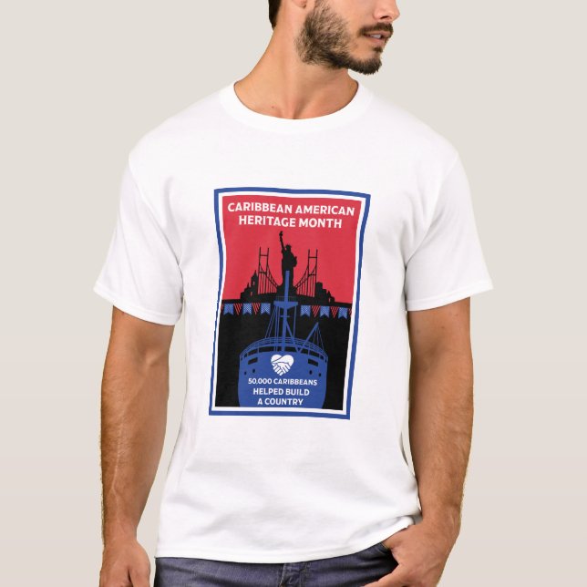 Monat des karibischen Amerikanischen Kulturerbes T-Shirt (Vorderseite)