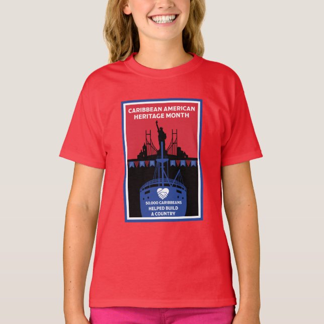 Monat des karibischen Amerikanischen Kulturerbes T-Shirt (Vorderseite)